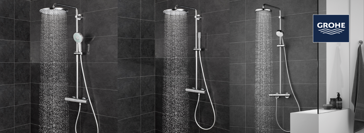 GROHE Shower Systems with diverter at xTWO